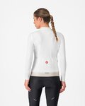 CASTELLI Hosszú ujjú kerékpáros mez - ESPRESSO THERMAL W - fehér