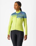 CASTELLI Hosszú ujjú kerékpáros mez - UNLIMITED THERMAL 2 W - sárga