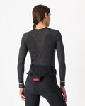 CASTELLI Hosszú ujjú kerékpáros póló - MERINO SEAMLESS W - fekete