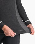CASTELLI Hosszú ujjú kerékpáros póló - MERINO SEAMLESS W - fekete