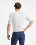 CASTELLI Rövid ujjú kerékpáros mez - CLIMBER´S A/C - ezüst/szürke