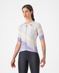 CASTELLI Rövid ujjú kerékpáros mez - AERO PRO 8S - lila