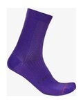 CASTELLI Klasszikus kerékpáros zokni - ESPRESSO 2 W - lila