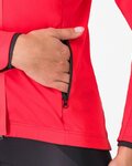 CASTELLI Kerékpáros dzseki béléssel - ALPHA 150 W - piros