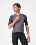 CASTELLI Rövid ujjú kerékpáros mez - AERO RACE 8S - szürke