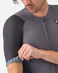 CASTELLI Rövid ujjú kerékpáros mez - AERO RACE 8S - szürke