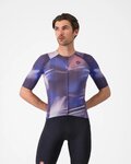 CASTELLI Rövid ujjú kerékpáros mez - AERO RACE 8S - lila