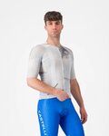 CASTELLI Rövid ujjú kerékpáros mez - AERO RACE 8S - ezüst