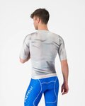 CASTELLI Rövid ujjú kerékpáros mez - AERO RACE 8S - ezüst