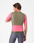 CASTELLI Rövid ujjú kerékpáros mez - CORRETTO - rózsaszín/barna