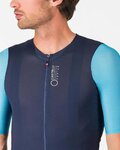 CASTELLI Rövid ujjú kerékpáros mez - CORRETTO - kék/türkiz