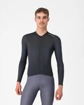 CASTELLI Hosszú ujjú kerékpáros mez nyári - ESPRESSO 2 LS - fekete