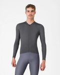 CASTELLI Hosszú ujjú kerékpáros mez nyári - ESPRESSO 2 LS - szürke