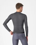 CASTELLI Hosszú ujjú kerékpáros mez nyári - ESPRESSO 2 LS - szürke