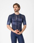 CASTELLI Rövid ujjú kerékpáros mez - CLIMBER'S A/C - kék