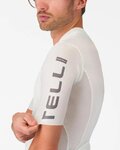 CASTELLI Rövid ujjú kerékpáros mez - ENTRATA APEX - elefántcsont
