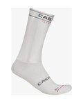 CASTELLI Klasszikus kerékpáros zokni - FAST FEET 4 - fehér