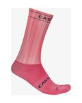 CASTELLI Klasszikus kerékpáros zokni - FAST FEET 4 - rózsaszín