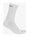 CASTELLI Klasszikus kerékpáros zokni - AERO RACE PRO 20 - fehér
