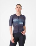 CASTELLI Rövid ujjú kerékpáros mez - CLIMBER'S A/C W - lila