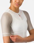 CASTELLI Rövid ujjú kerékpáros mez - CORRETTO W - bézs/elefántcsont