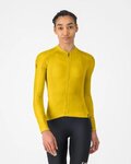 CASTELLI Hosszú ujjú kerékpáros mez nyári - ESPRESSO 2 W - sárga