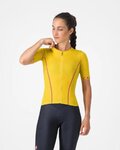 CASTELLI Rövid ujjú kerékpáros mez - ANIMA FLOW - sárga