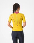 CASTELLI Rövid ujjú kerékpáros mez - ANIMA FLOW - sárga