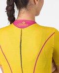 CASTELLI Rövid ujjú kerékpáros mez - ANIMA FLOW - sárga