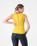 CASTELLI Ujjatlan kerékpáros mez - ANIMA FLOW - sárga