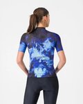CASTELLI Rövid ujjú kerékpáros mez - COSMIC VORTEX - kék