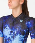 CASTELLI Rövid ujjú kerékpáros mez - COSMIC VORTEX - kék