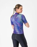 CASTELLI Rövid ujjú kerékpáros mez - COSMIC VORTEX - lila