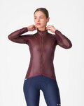 CASTELLI Kerékpáros szélálló dzseki - ARIA SHELL 2 W - bordó