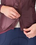 CASTELLI Kerékpáros szélálló dzseki - ARIA SHELL 2 W - bordó