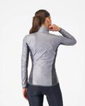 CASTELLI Kerékpáros szélálló dzseki - ARIA SHELL 2 W - ezüst