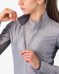 CASTELLI Kerékpáros szélálló dzseki - ARIA SHELL 2 W - ezüst