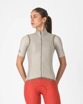 CASTELLI Kerékpáros mellény - ARIA 2 W - bézs