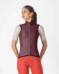 CASTELLI Kerékpáros mellény - ARIA 2 W - bordó