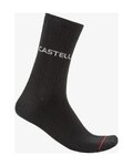 CASTELLI Klasszikus kerékpáros zokni - CASUAL - fekete