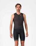 CASTELLI Ujjatlan kerékpáros mez - FREE SPEED 3 TOP - fekete