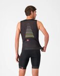 CASTELLI Ujjatlan kerékpáros mez - FREE SPEED 3 TOP - fekete