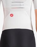 CASTELLI Kerékpáros overall - FREE SANREMO 3 W SUIT SHORT SLEEVE - fehér/ezüst/fekete