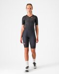 CASTELLI Kerékpáros overall - CORE TRI W SUIT SHORT SLEEVE - fekete