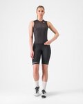 CASTELLI Ujjatlan kerékpáros mez - FREE SPEED 3 W TOP - fekete