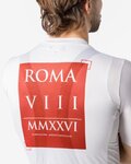 CASTELLI Rövid ujjú kerékpáros mez - GIRO109 ROME - fehér/piros