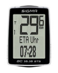 SIGMA SPORT tachométer - BC 16.16 STS - fehér/fekete