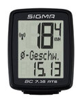SIGMA SPORT tachométer - BC 7.16 ATS TOPLINE 016 - fekete