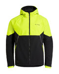 VAUDE Kerékpáros szélálló dzseki - QIMSA SOFTSHELL - fekete/sárga