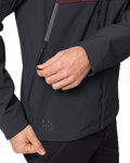 VAUDE Kerékpáros szélálló dzseki - QIMSA SOFTSHELL - bordó/fekete